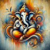 Tulip N Turtle Siddhivinayaka Diy Acrylic Paint By Number Kit For Adults Beginner Canvas Painting Color T 445