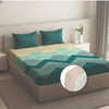 Wakefit Bedsheet for King Size Bedsheet King Size Bed Cotton 2 Pillow Covers Elastic Fitted Sheet Michele