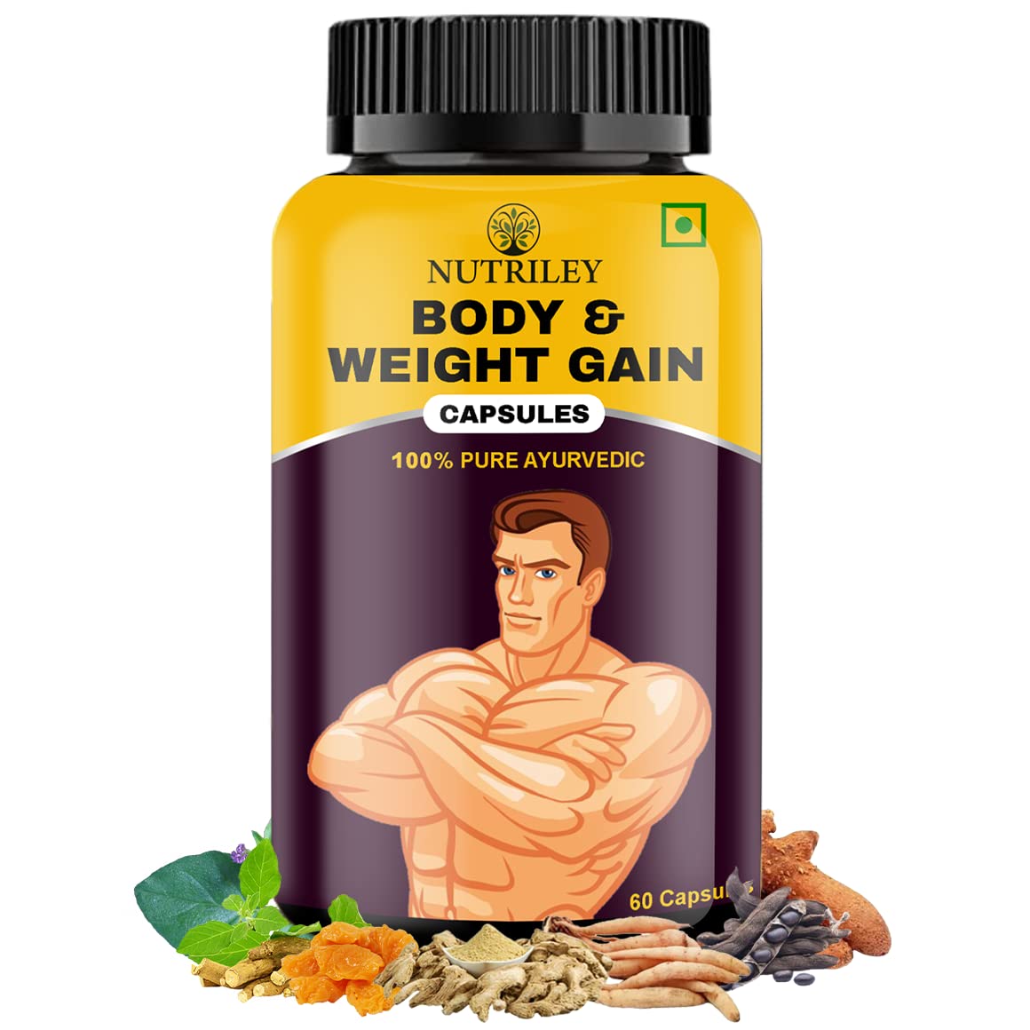 Nutriley Weight Gainer Capsules - 60 caps