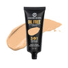 Colors Queen 3 in 1 Oil Free Foundation for Face Makeup 04 Natural Almonds - 60 ml