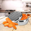 Kuber Industries Stainless Steel Grater with Storage Container Refrigerator Safe Cheese Carrot Coconut
