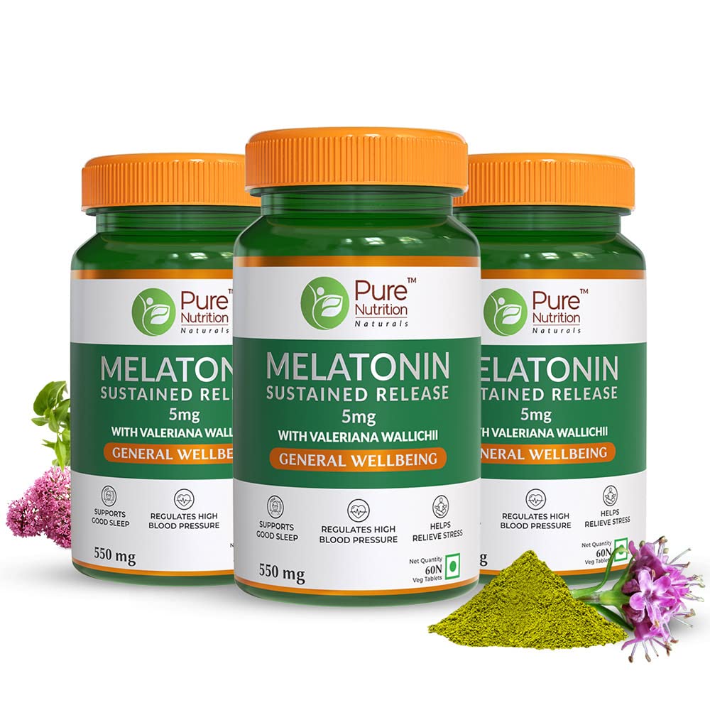 Pure Nutrition Naturals Melatonin 5mg - 60 tabs - DesiPick