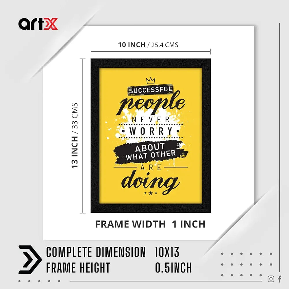 ArtX Paper Motivational Quotes Successful People Wall Frame Art Painti ...