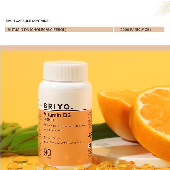 Briyosis Briyo Vitamin D3 2000 IU - 90 Softgels