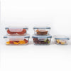 Anko 5-Piece Glass Storage Container Set | Lockable Lids | Leak-Proof | Spill-Proof | Clear
