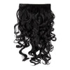 Streak Street Clip in 18 Step Curls Natural Black Hair Extensions