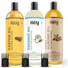 Rey Naturals Premium Cold Pressed Castor Oil - Pure & Virgin Grade - for Healthy Hair and Skin‚Ä¶ (100 ml (Pack of 3))