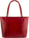Leather Handmade Women's Handbag For Office And College | Red