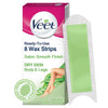 Veet Half Body Waxing With Easy Gelwax Technology for Dry Skin - 8 Strips