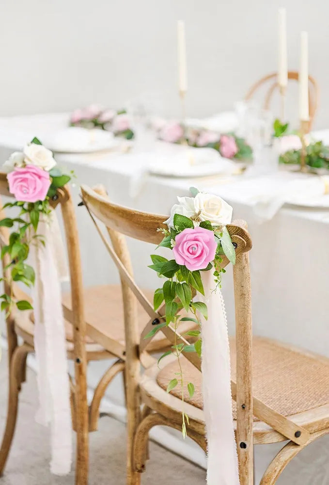 100pcs Pink Foam Rose Artificial Flower Bulk with Crystal 3in Real Looking Stemless Fake Roses