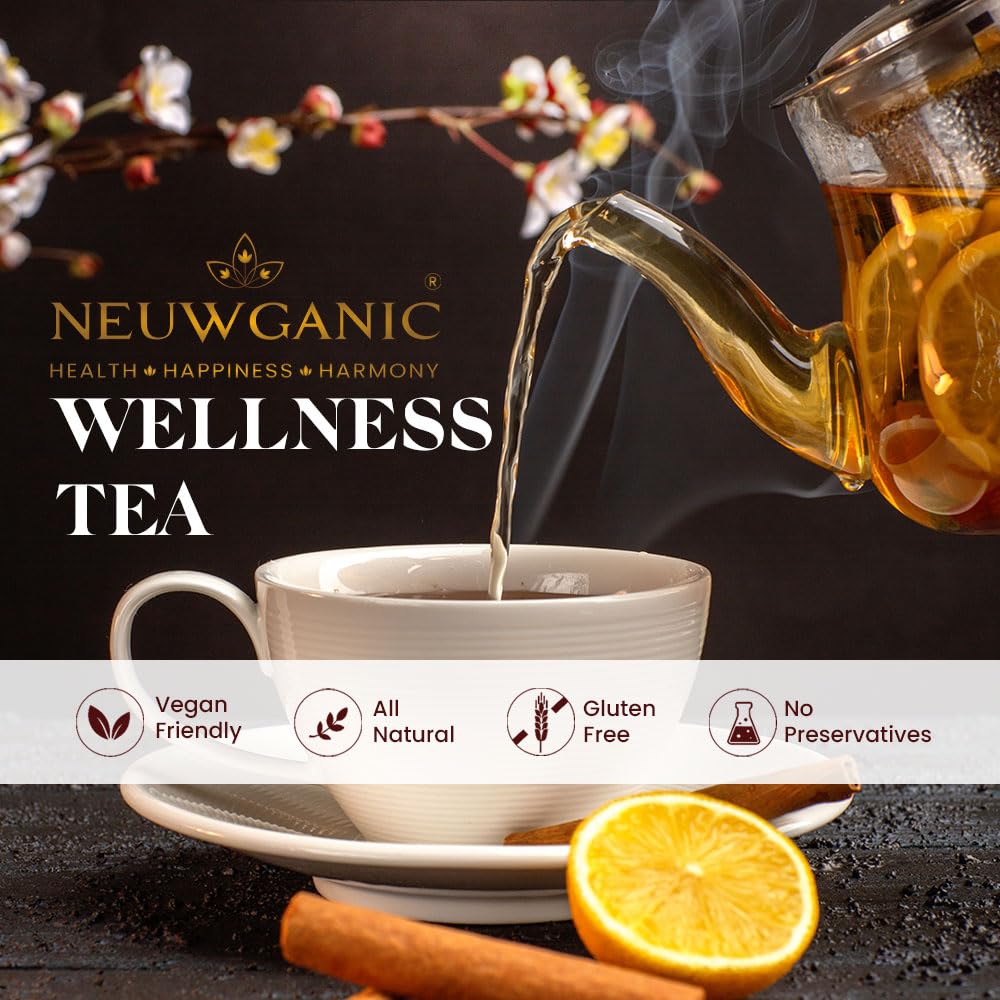 Neuwganic - Fitness Mantra Wellness Tea Bags - 50 Grams - 25 Pyramid Tea Bags