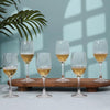 Set of 6: Classic Transparent Red/White Wine Glasses | 250ml | Dishwasher Safe