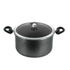 Impex IBP6 6L Non-Stick Biryani Pot with RIB Granite Coating Induction Friendly Aluminium