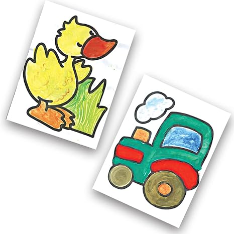 Toykraftt Finger Painting Kit Art Activity For 3 To 5 Years Old Washable Finger Paints