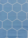 Jaamso Royals Blue Hexagonal Tiles Pvc Flooring Sheets for Floor Self Adhesive Wallpaper