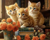 Tulip N Turtle Puss On Books Diy Acrylic Paint By Number Kit For Kids Beginner Number Painting Kit Color 425