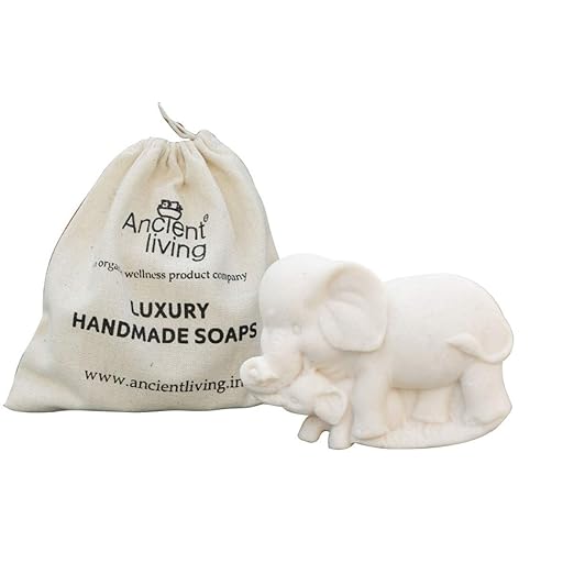 Ancient Living Handcrafted Designer Elephant Soap For Kids - 100 gms Each (Pack of 3)