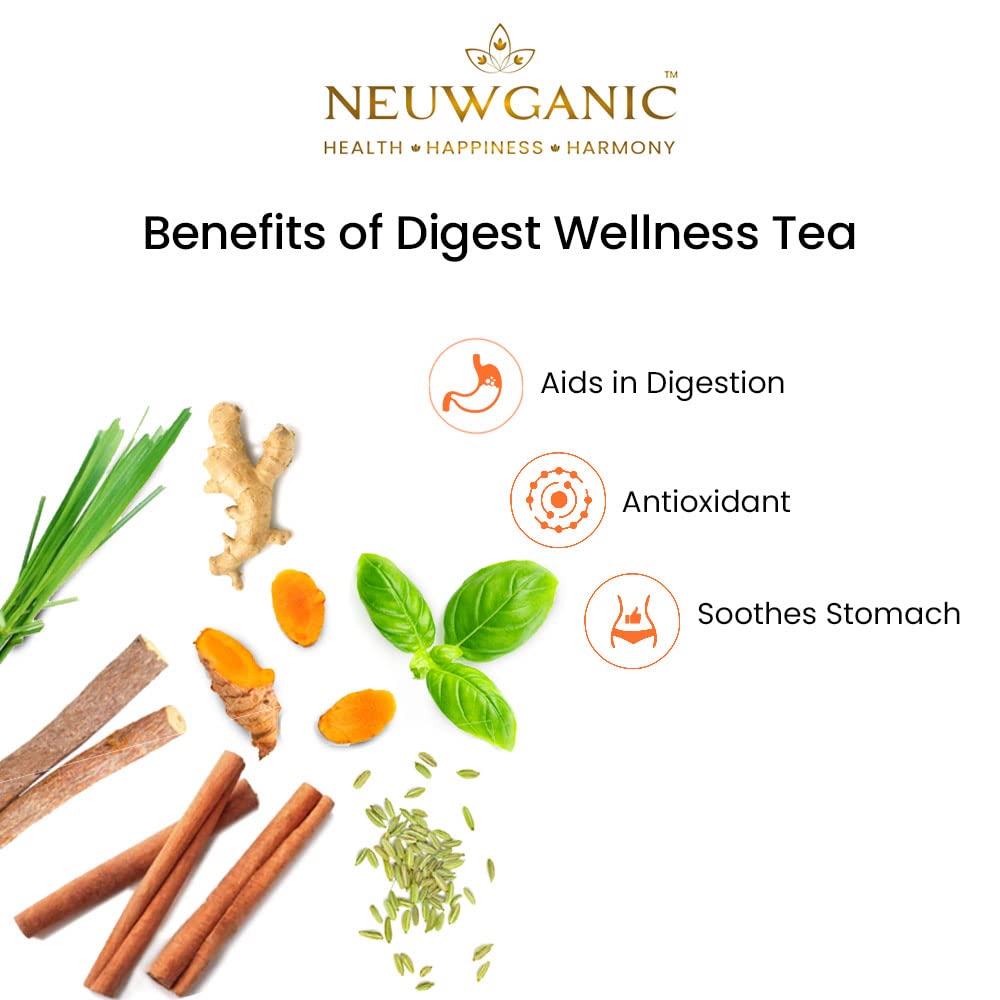 Neuwganic Digest Wellness Tea - 100 Grams