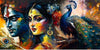 Tulip N Turtle Krishna Radha Banner Diy Acrylic Paint By Number Kit For Kids Beginner Number Painting Color 401