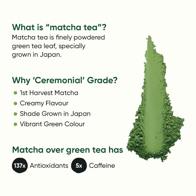 Tencha Ceremonial Matcha Tea Pure Super Premium Grade - 30 gms