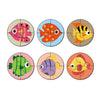 Artvibes Cute Fishes Premium Wooden Puzzles for Kids Age 2-5 | 4 Piece Puzzles | Toddlers Wooden Puzzle | Set of 6