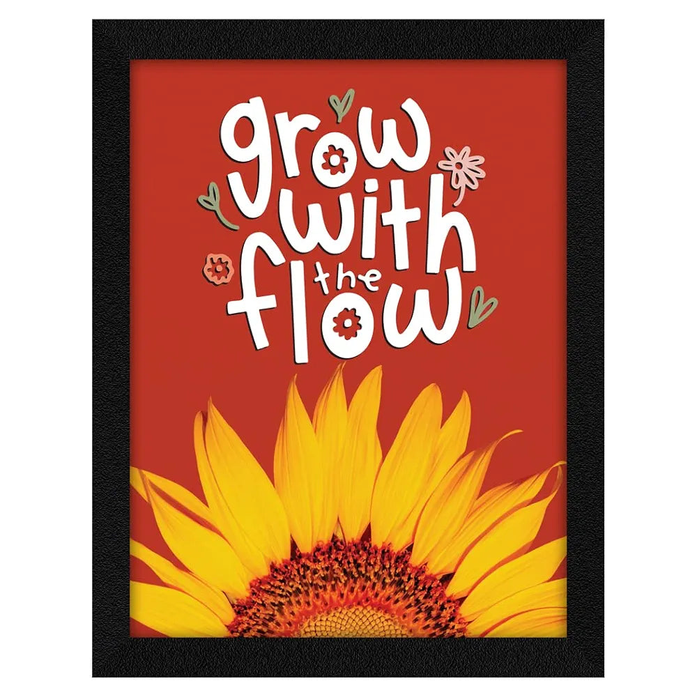 ArtX Paper Motivational Quotes Grow Wall Frame Art Painting - DesiPick