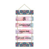Sehaz Artworks Wooden Wall Hangings for Home Decoration Home Decor Items Gayatri Mantra - 6-0021