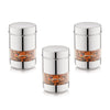Human Hydro Stainless Steel Storage Containers Set of 3 (750ml Each)