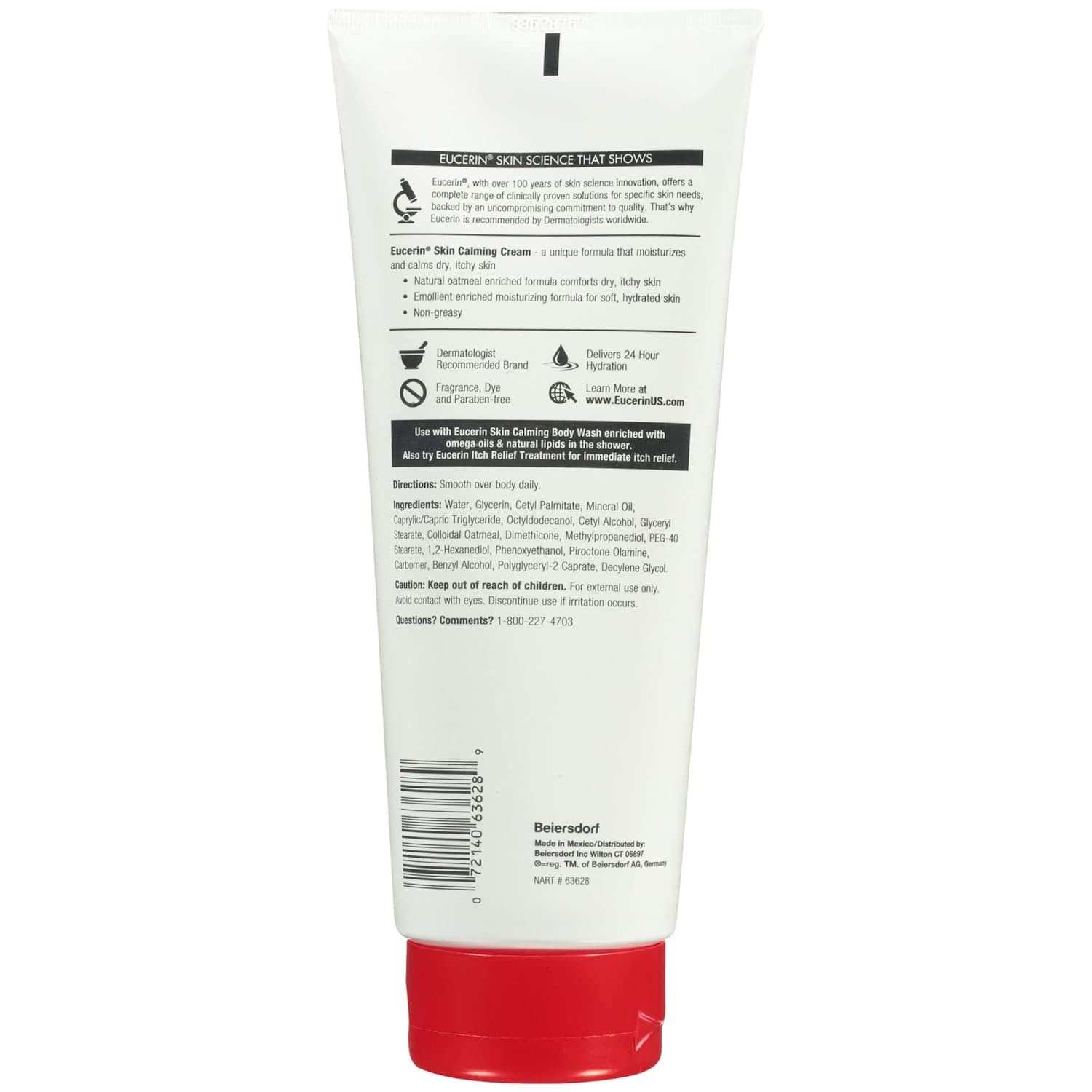 Eucerin Skin Calming Creme, Dry, Itchy Skin - 396 Gms
