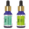 Rey Naturals¬Æ tea tree oil & Rosemary essential oils - Pure 100% Natural for Healthy Skin, Face, and Hair (15 ml + 15 ml)