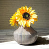 Behoma Metal Oval Flower Vase Off Multicolour Cosmic Large Flowers not Included