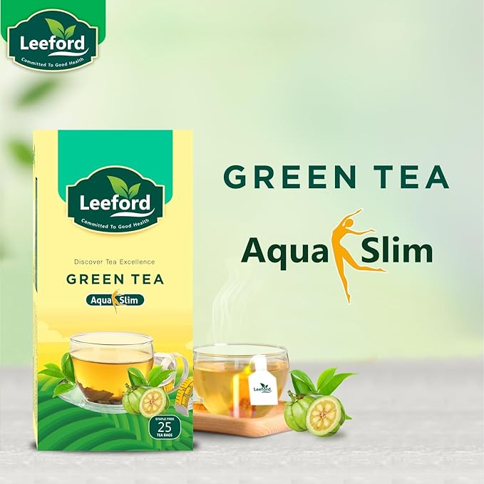 Leeford Green Tea Aqua Slim for Weight Loss - 25 bags (Pack of 2)