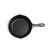 Human Hydro Pre-Seasoned Cast Iron Fry Pan 8 Inch 20cm with Wooden Spatula Non-Toxic Gas Induction