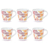 Larah by Borosil Novelty Series Costa Opalware Mug, Set of 6 Tea/coffee Mugs | 160 Ml Each