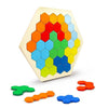 Wembley Wooden Hexagon Board Toys Puzzle Game for Kids and Adult
