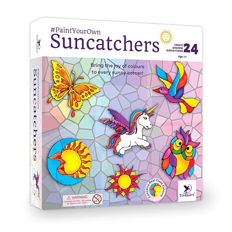 Toykraftt Glass Painting Kit For Kids Diy Window Art Craft Set Painting Kit For Kids