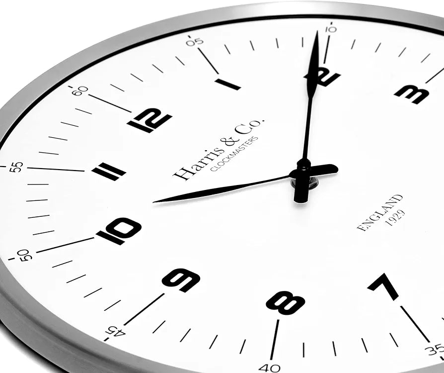 Clock With 13 Numbers Harris & Co. Clockmasters Premium Wall Clock Luxury Number Dial - 13 I ...