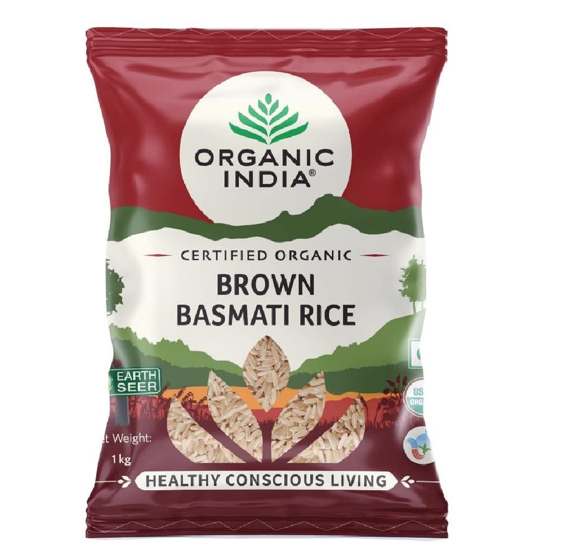 Organic India Brown Basmati Rice - 1 kg