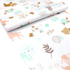 Jaamso Royals White Kids Animal Decoarative Self Adhesive Wallpaper for Walls White
