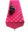Pink Parrot Vireo Jacquard Silk Table Runner Colour Pink