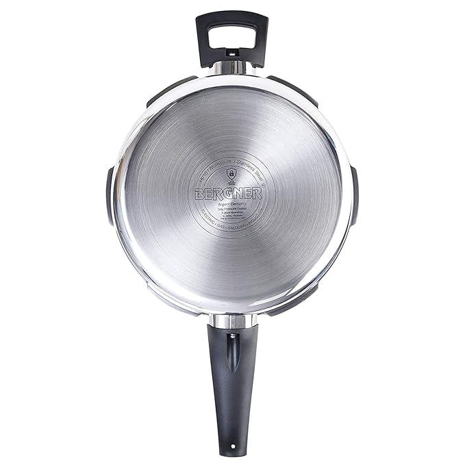 Bergner Argent Elements Triply Stainless Steel 3.5 Liters Outer Lid Pressure Pan