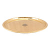 Indian Art Villa Hammered Brass Serving Plate 14.1