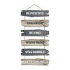 Artvibes Decorative Wall Hanging Wooden Art Decoration Item for Living Room | Quotes Decor Item | Set of 6