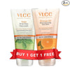 VLCC Tulsi Acne Clear Face Wash with FREE Orange Oil Pore Cleansing Face Wash - Buy One Get One - 150 ml ( Pack of 2 )
