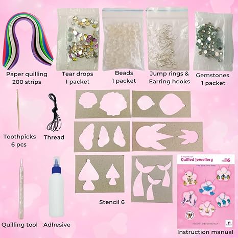 Toykraft Toys For Girls Age 10 To 12 Years Jewellery Making Kit For Kids Paper Quilling Set
