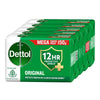 Dettol Original Bathing Soap Bar with 12 HR - 150 gms Each (Pack of 5)