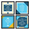 ArtX Paper Motivational Quotes AXJ00143-MOT You Can Do It Wall Art Painting Set of 4