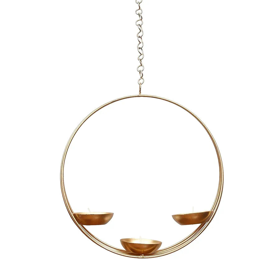 Webelkart Metal Candle Holder for Home and Diwali Decor
