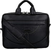Pu Leather Mini 14 inch Laptop Office Bag | Office Bag | Messenger Bag | Travel Bag | Black Colour
