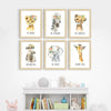 ArtX Wall Paintings For Kids Room Animals Kids Room Wall Frame Set Of 6